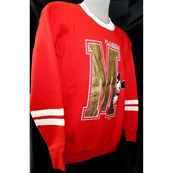 Disney MICKEY MOUSE VELVA SHEEN 1970s Florida Sweatshirt Mens Sz M USA NEW W TAG - Picture 4 of 9